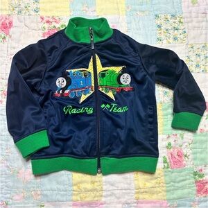 Vintage Y2K Embroidered Thomas The Train Bomber
Track Jacket 24Months